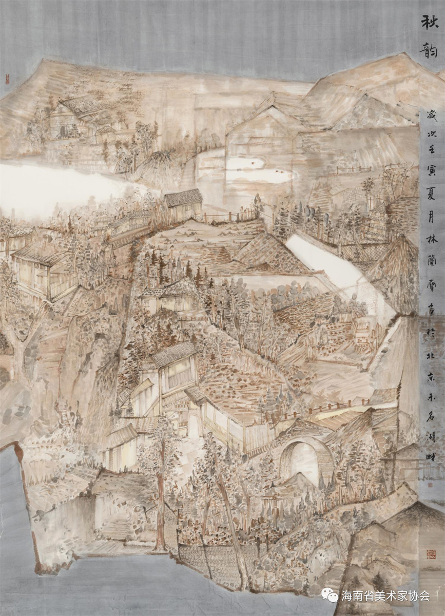 海南画家阮江华林兰兰作品入选全国第五届中国画展览