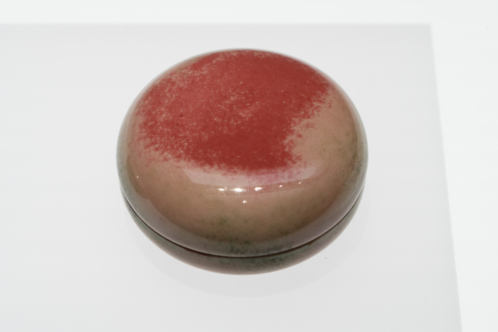 豇豆红釉印盒-清康熙郎窑红釉尊-清康熙蓝釉瓶-清康熙天蓝釉葵瓣洗