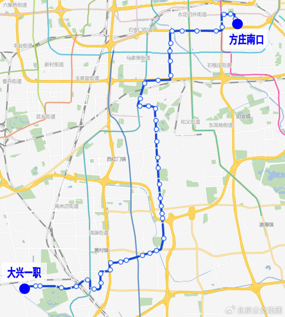 北京975路公交车路线图图片