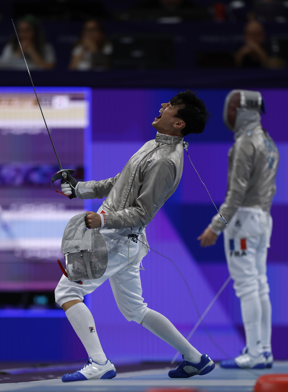 巴黎奥运会丨击剑——男子团体佩剑半决赛:韩国队胜法国队