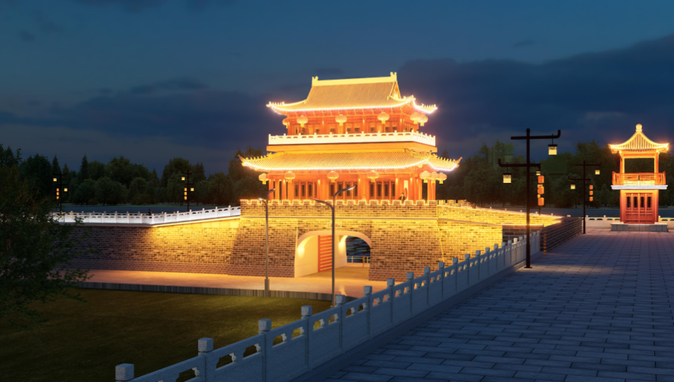 金川门新建城楼亮化方案公布!你是啥意见?