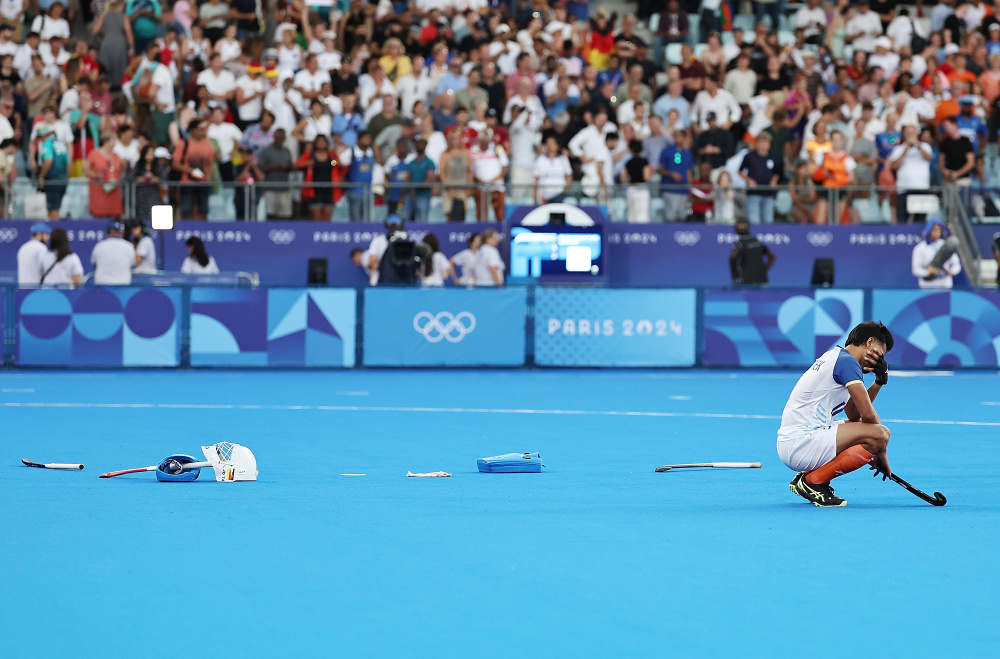 巴黎奥运会丨曲棍球——男子半决赛:德国队胜印度队