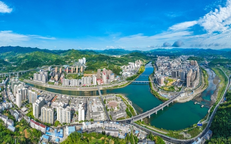 竹山县全景.