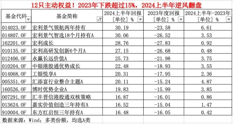 2024上半年收官！哪些基金逆風(fēng)翻盤，哪些繼續(xù)落寞？