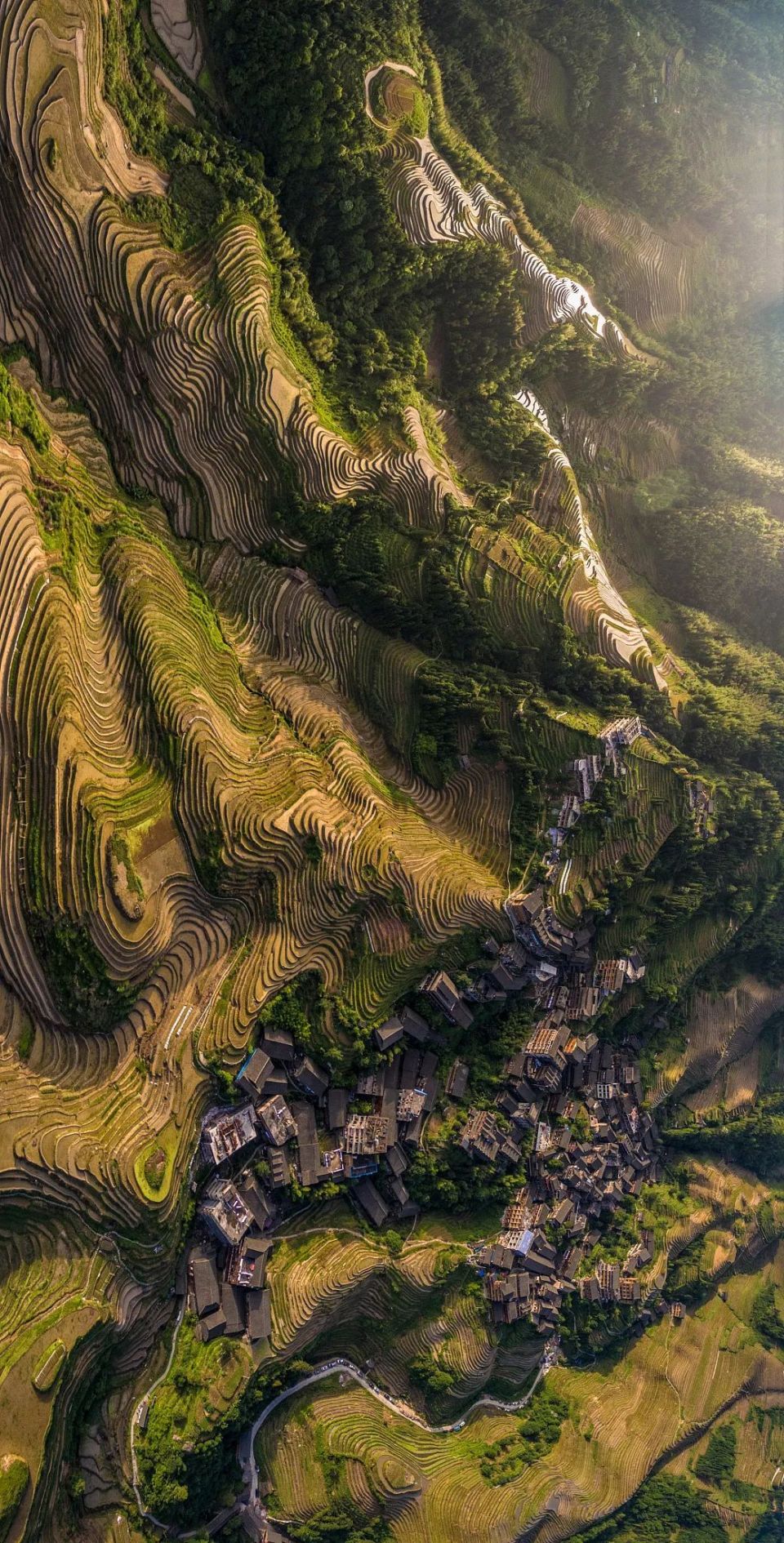 最美梯田图片高清图片