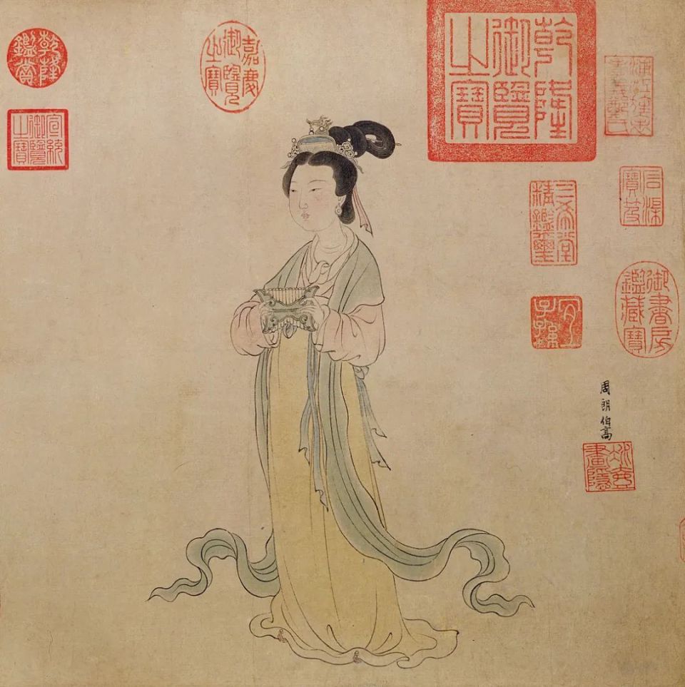 唐朝,侯莫陈邈(侯莫陈为复姓)之妻郑氏著《女孝经》十八章,此卷以图解