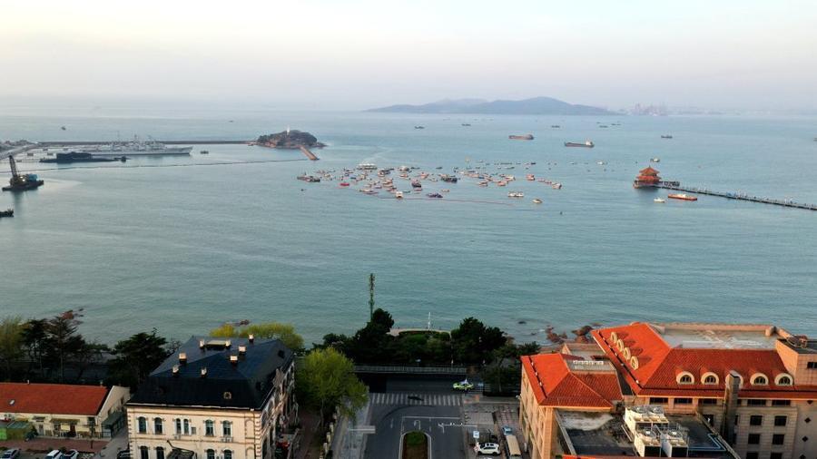 青岛路全线正式放开直通大海