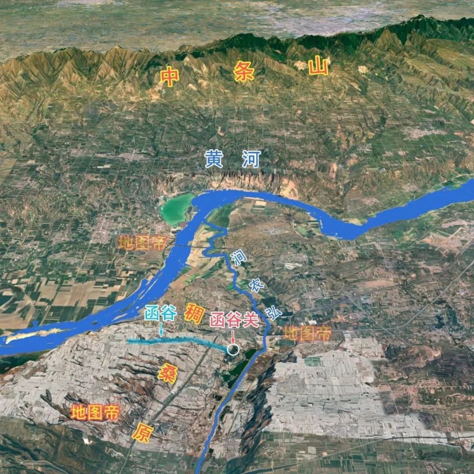 天开函谷壮关中,函谷关易守难攻?看地图一目了然-腾讯新闻