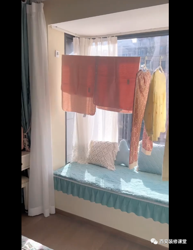 没有阳台窗户晾衣服怎么做113