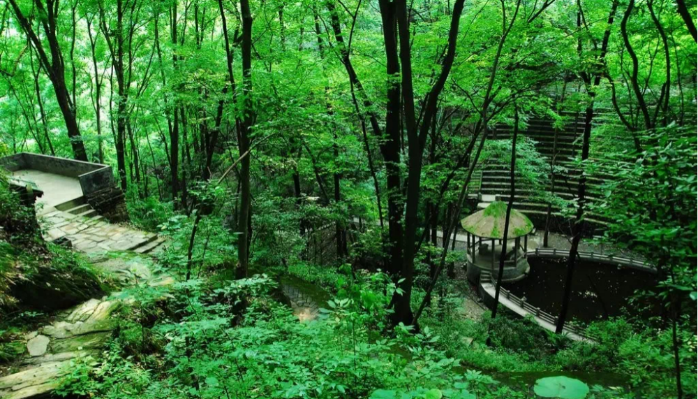 由香溪洞,三天门,文武山,蜈蚣山,牛蹄岭五个分景区组成,素有"古洞仙踪