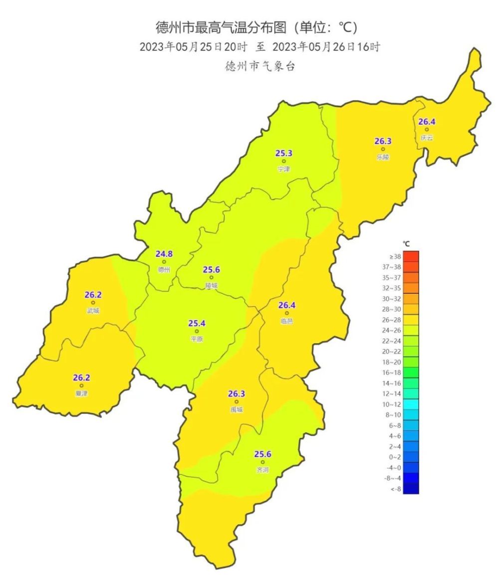 5月26日夜間至30日我市多陰雨天氣,局地伴有雷電,德城,陵城,寧津,樂陵