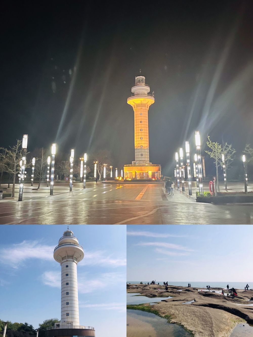 的更好【灯塔广场夜景】一些拍照很好看的景区日照作为一个海边城市