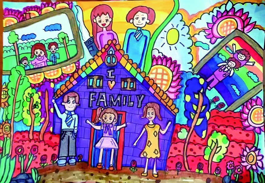 我爱我的家!看小画师手绘心中最美的家