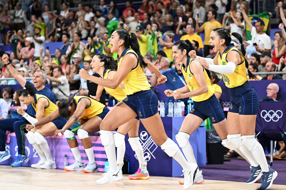 巴黎奥运会丨排球——女子四分之一决赛:巴西胜多米尼加