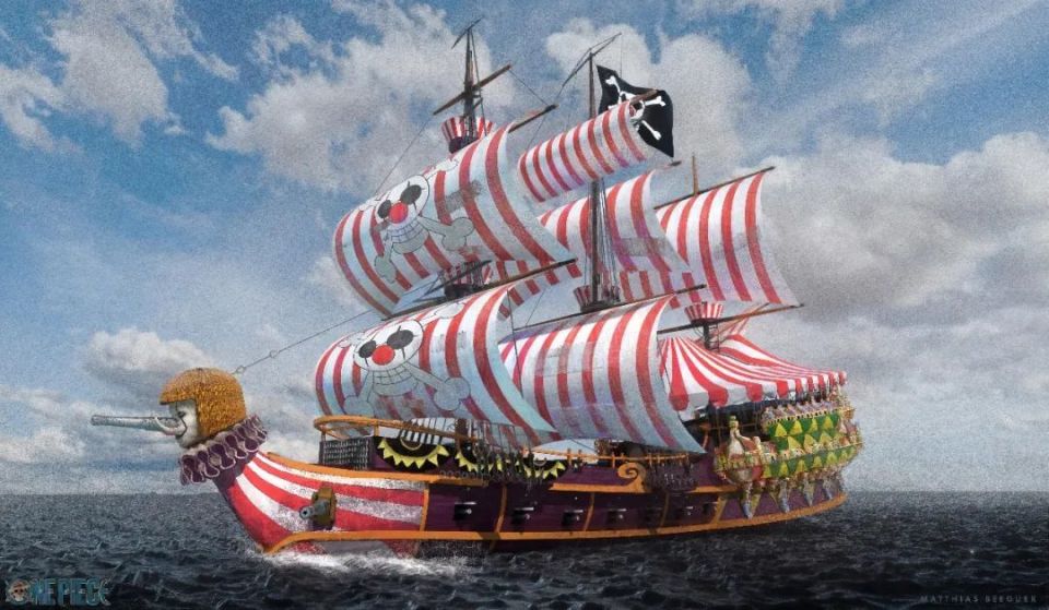 真实的《海贼王》船舶,高质感的万里阳光号,黄金梅丽号细节满满_腾讯