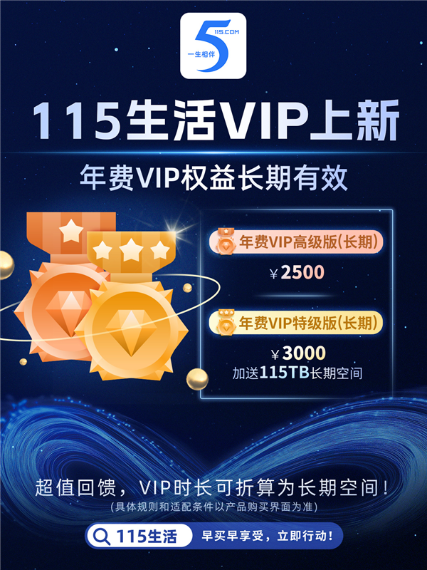 115生活VIP上新：长期年费VIP 2500元 再不用续费_腾讯新闻