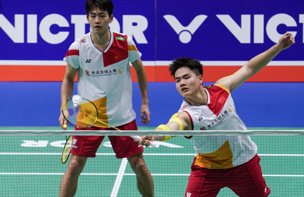 羽毛球中国公开赛梁伟铿王昶晋级男双八强