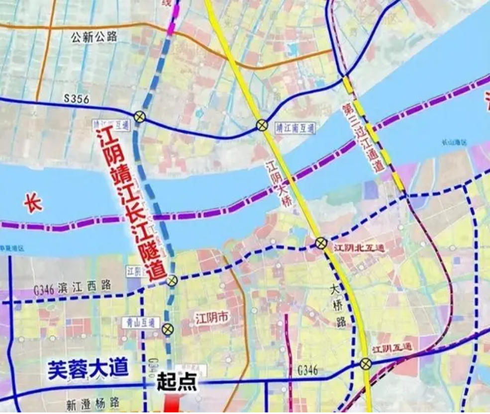 江阴隧道南接线高速图片