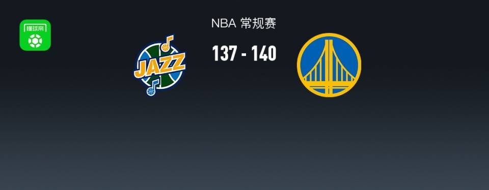 NBA战报：勇士140-137险胜爵士，克莱-汤普森35+6+2-腾讯新闻