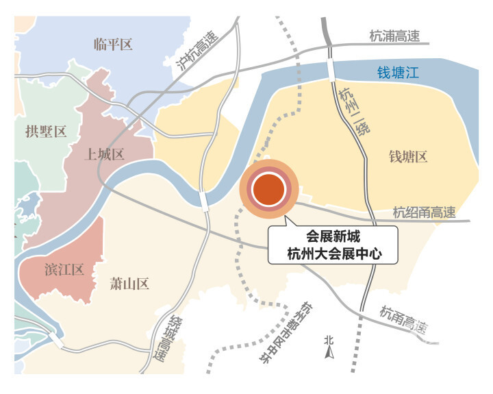 杭州都市区中环新进展:通向大会展中心!