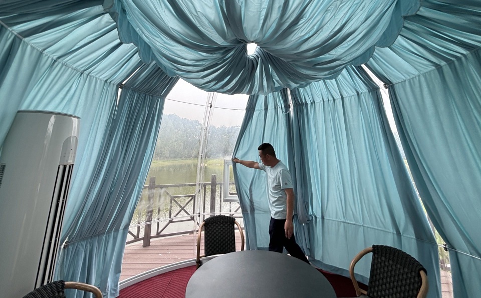 京西旅游小镇上新,王佐稻田画边开起露营公园