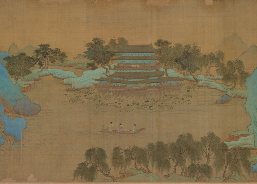 王维“辋川图”历代摹本（六） 明《仿王维辋川图卷》 美国弗利尔美术馆藏_腾讯新闻