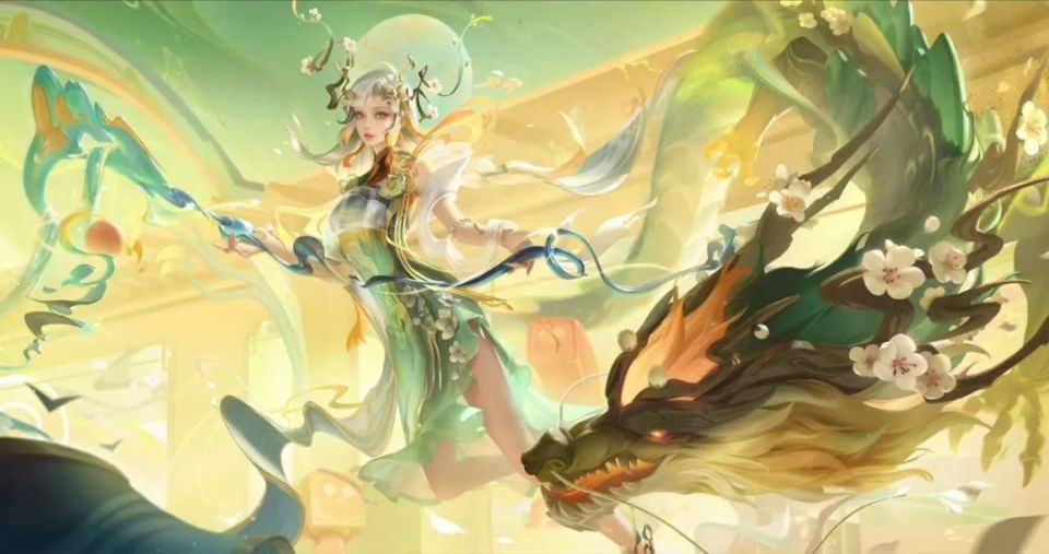 大乔龙年限定皮肤首曝,大招山水画卷,召唤神龙,首周532点券!_腾讯新闻