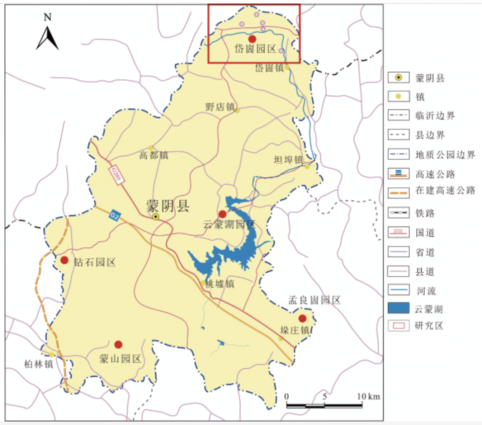 沂蒙山区地图图片