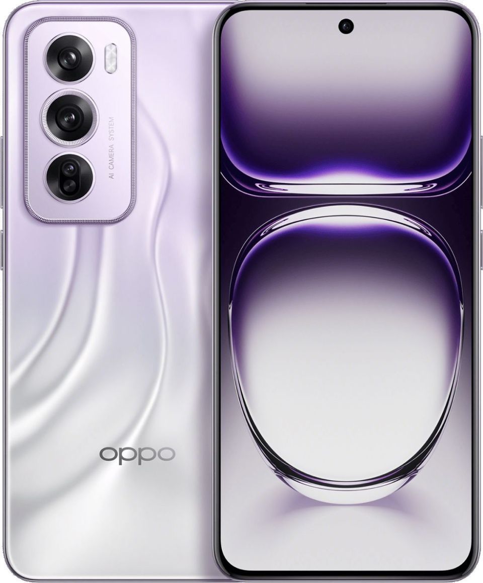 oppo reno 12 系列手机渲染图曝光:等深微曲屏