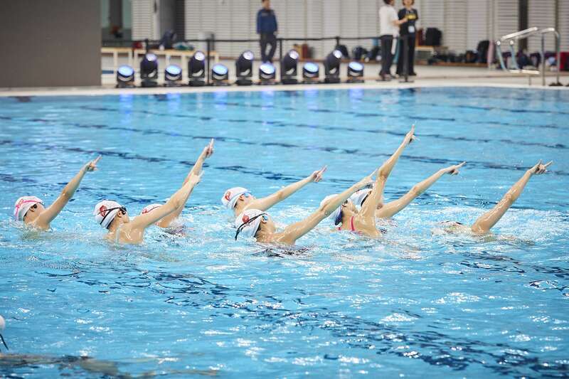 2024年花样游泳世界杯北京站迎来首个训练日