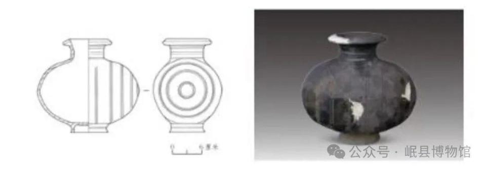 岷县博物馆馆藏秦代彩绘卷云纹灰陶茧形壶线上展-腾讯新闻