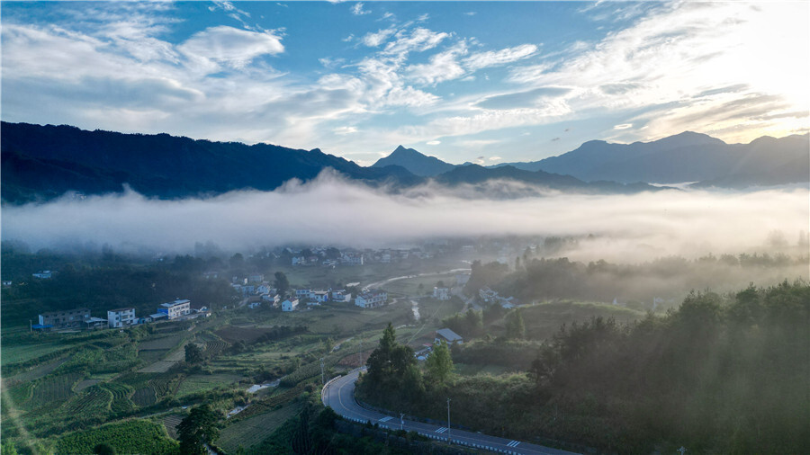 岳西金榜乡村图片