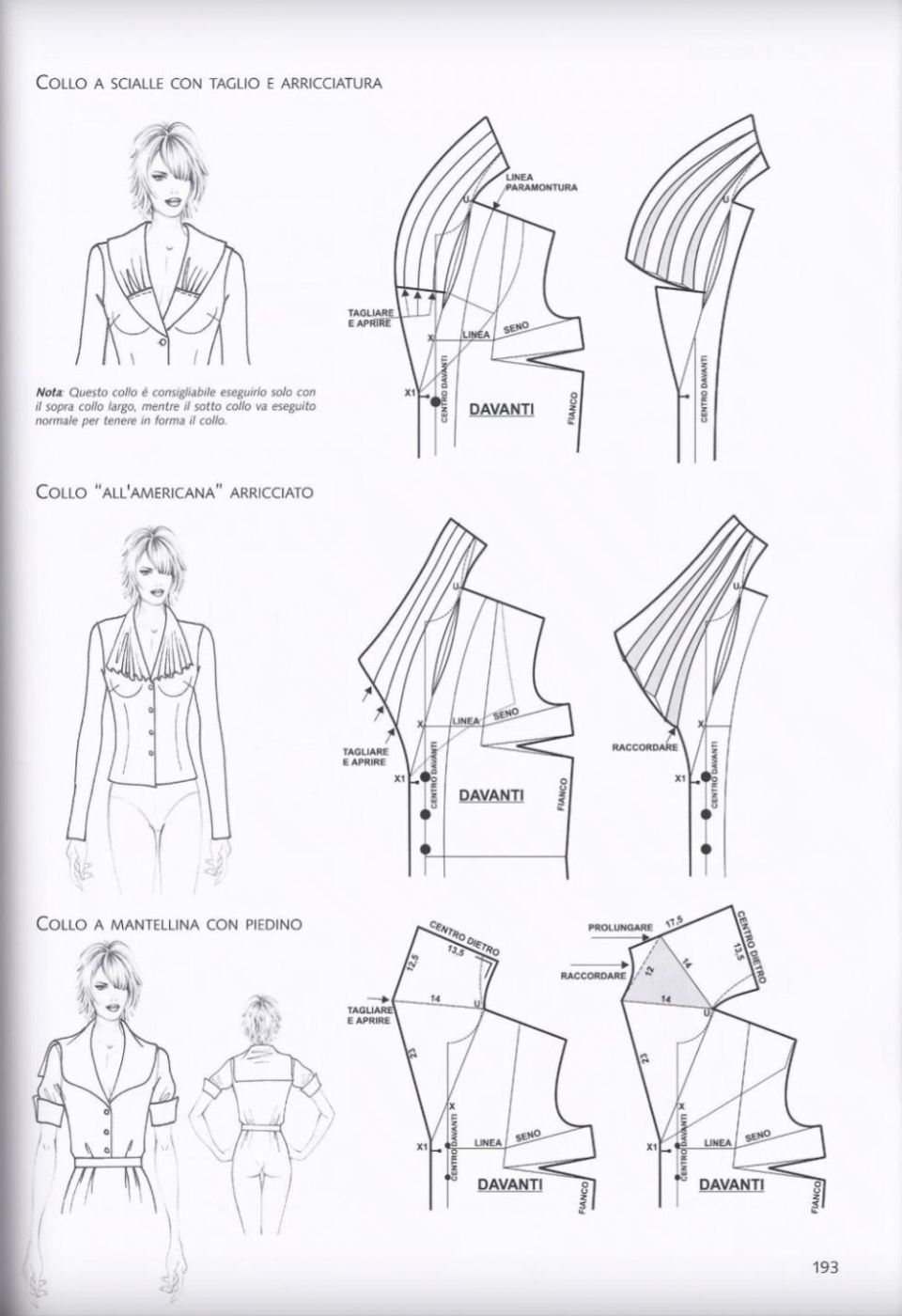裁剪图 | 30款创意女装领子的结构纸样!