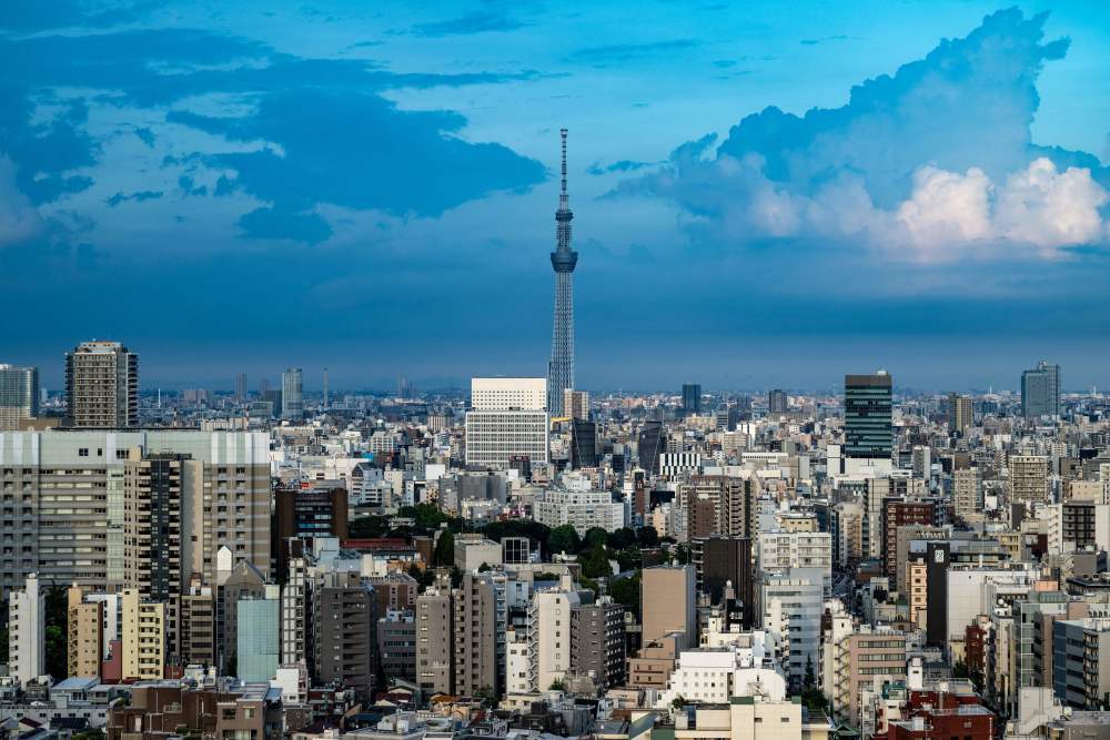 日本东京鸟瞰图图片