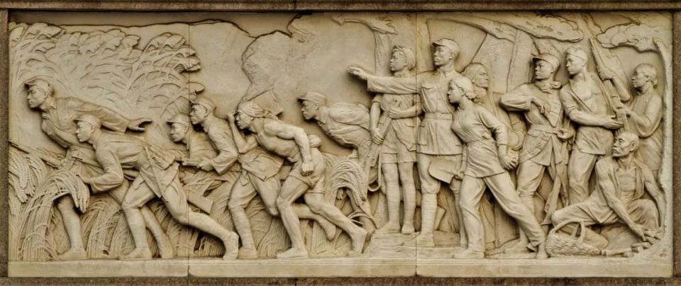 人民英雄纪念碑十面浮雕工作启动,分别是以"虎门销烟""金田起义""武昌