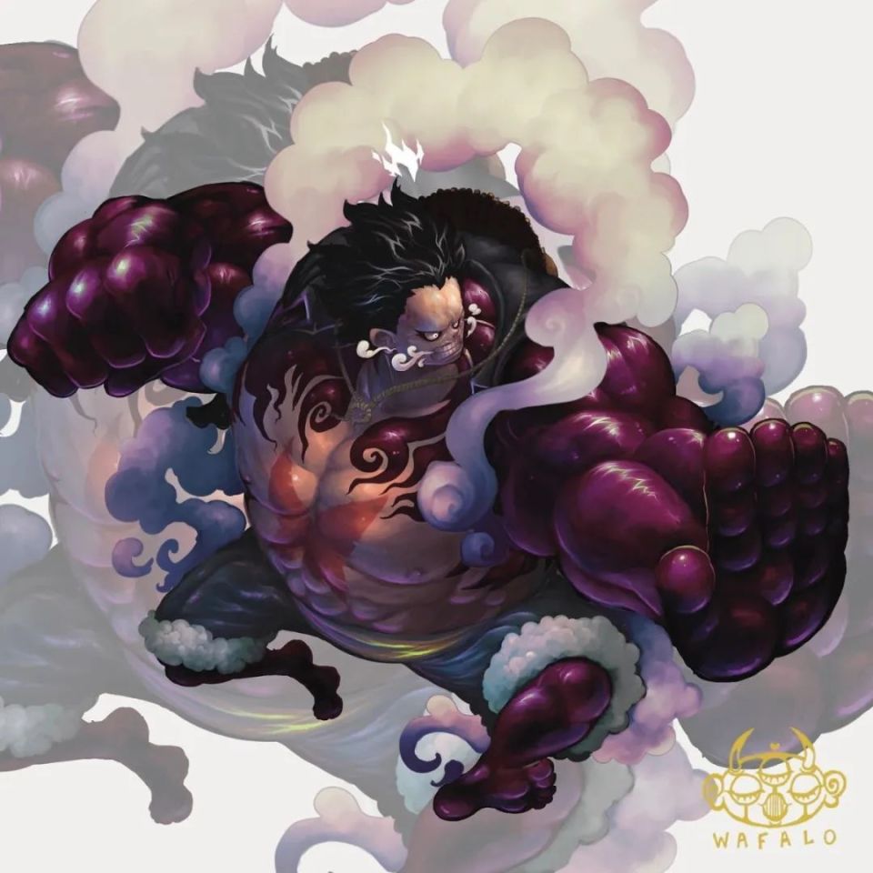 海贼王暗黑画风|草帽海贼团全员,五档路飞如同天神,娜美妖艳如精灵