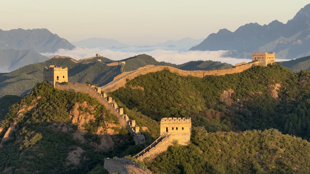 日出长城最美图片