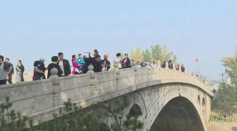 这么近那么美周末到河北丨赵州桥景区免费开放第一天游人如织感受古人