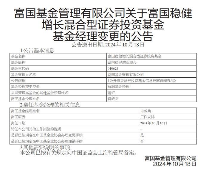知名基金经理范妍加盟富国基金后，首只单独管理产品出炉_腾讯新闻