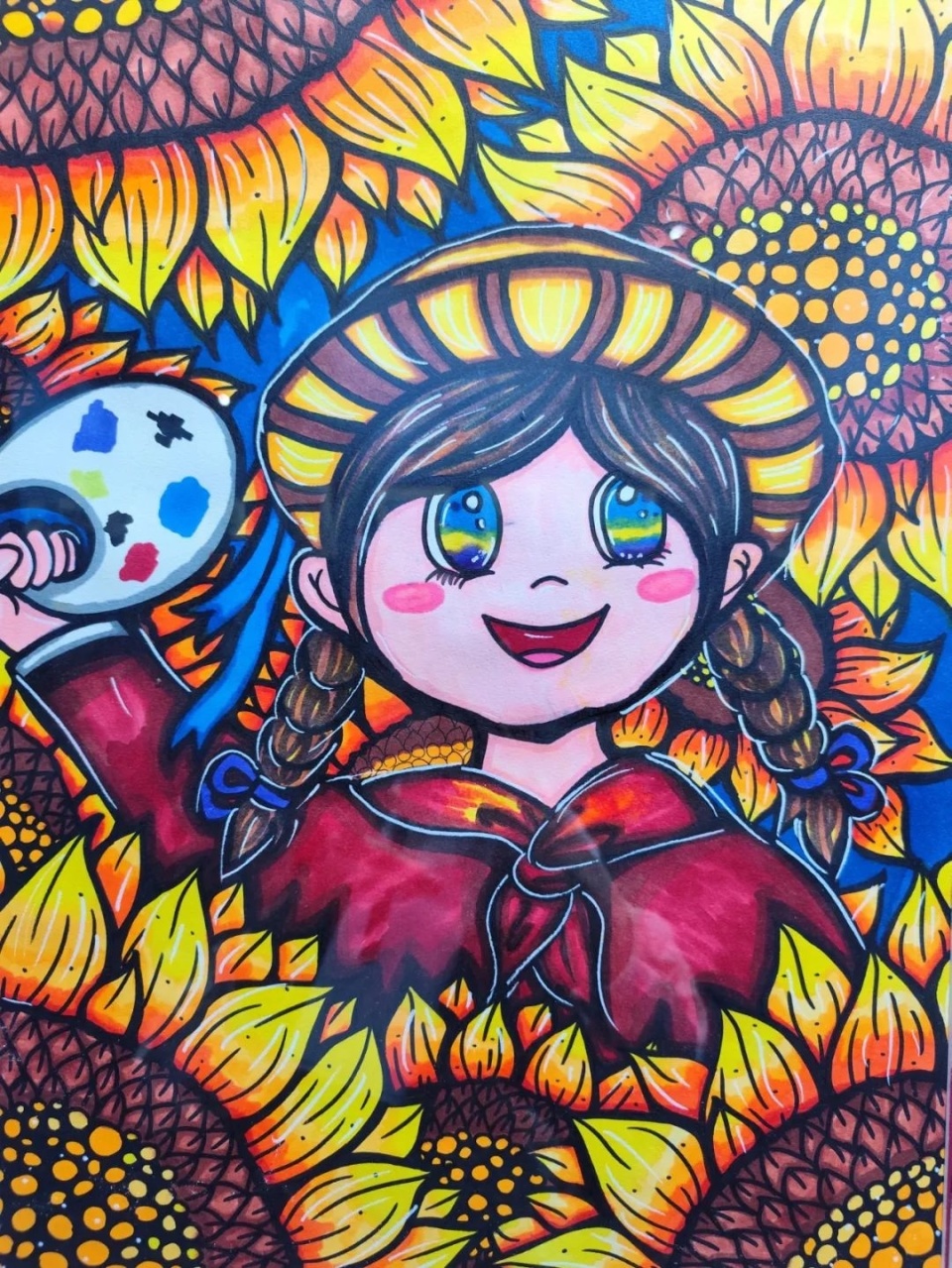 塞上风丨和美家乡入童画第七届巴彦淖尔少儿美术作品展作品选登