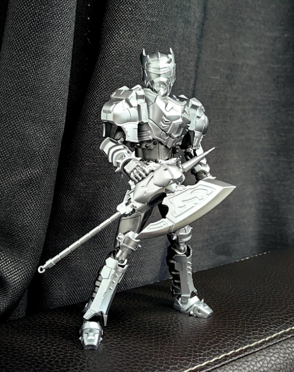 形刻系列铠甲勇士雪獒侠可动手办灰模公开官方还原了废案武器
