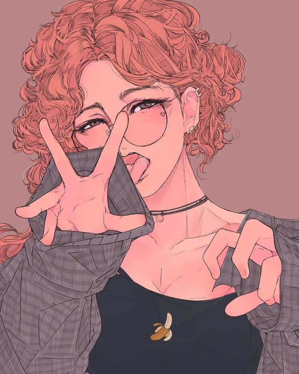 酷酷的短发女孩,每一幅都是壁纸级画风,让人喜欢极了