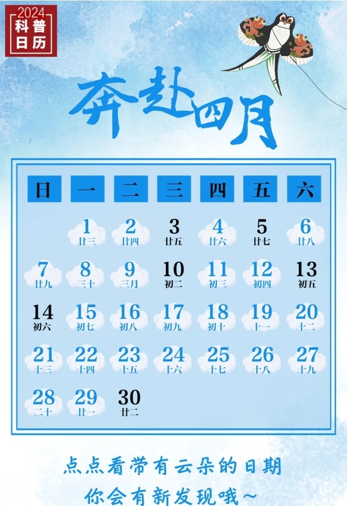 科普日历·奔赴4月