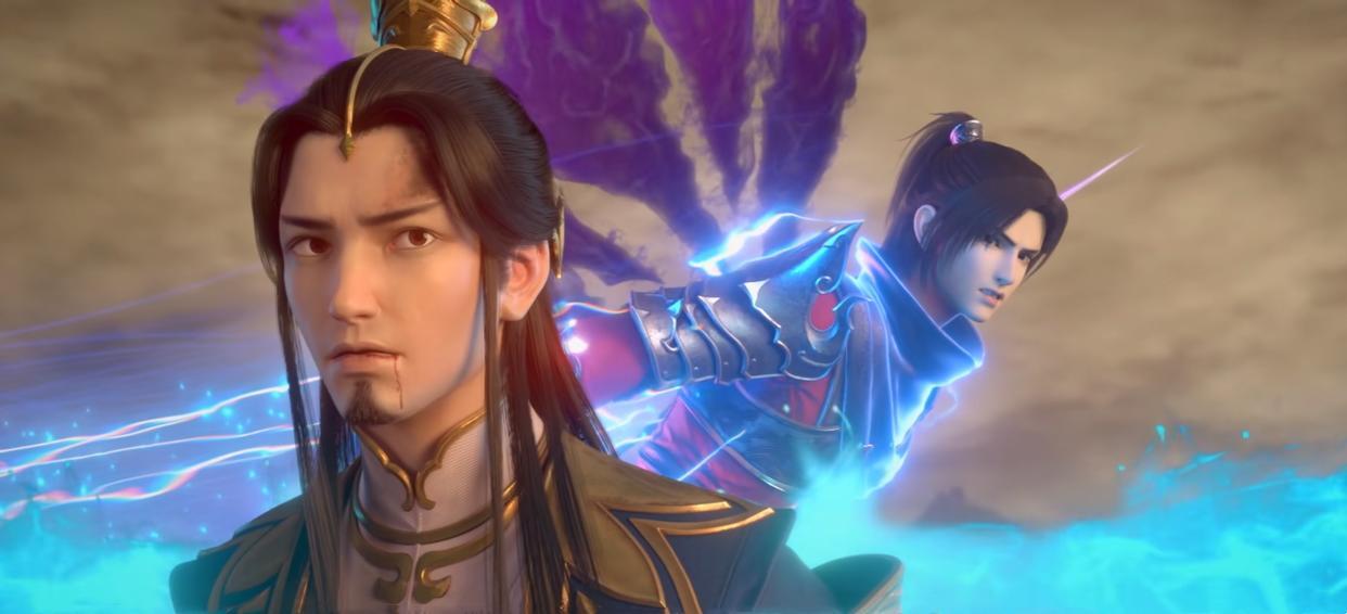 斗破苍穹韩枫萧炎高能大战大号火莲vs海心戟巅峰斗皇被一招秒杀