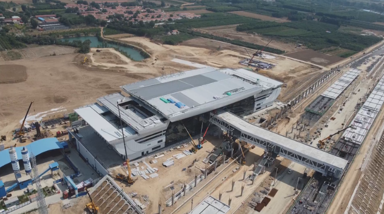 潍烟高速铁路站房莱州站已全面进入装饰装修阶段_腾讯新闻