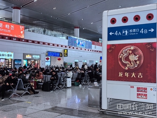 徐州东站等待检票的人群 姜智文/摄"以前回老家只能坐绿皮车,摇摇晃晃
