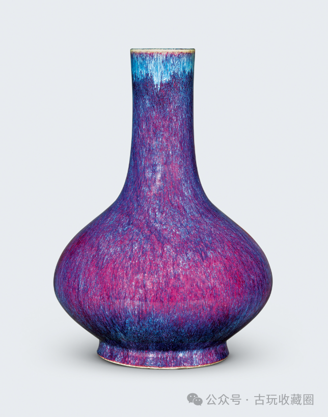 瓷器鉴赏清乾隆窑变釉荸荠瓶
