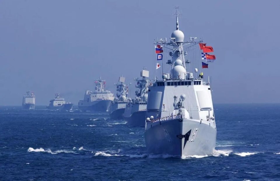 中国海军演练图片