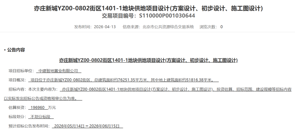 北京年内首宗溢价地块产生！瀛海地铁旁迎来“国贤府”_腾讯新闻