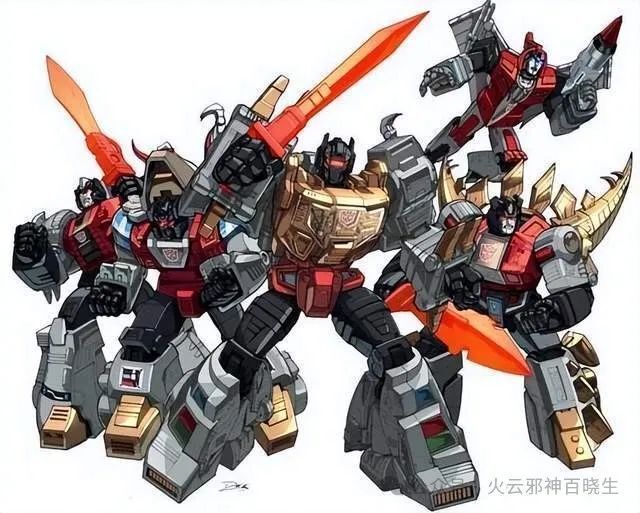 变形金刚中的恐龙军团,其实他们真的可以组合